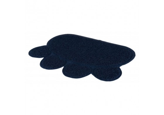 Mat kattentoilet PVC 60 x 45 cm - donker blauw